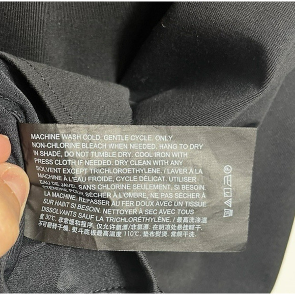Theory Sylvain Shirt Structure Knit Button Up Black Minimalist Career Size XXL - Picture 9 of 11